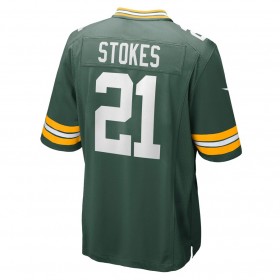 Maillot Green Bay Packers Eric Stokes 21 Nike Vert 2021 NFL Draft  - Homme